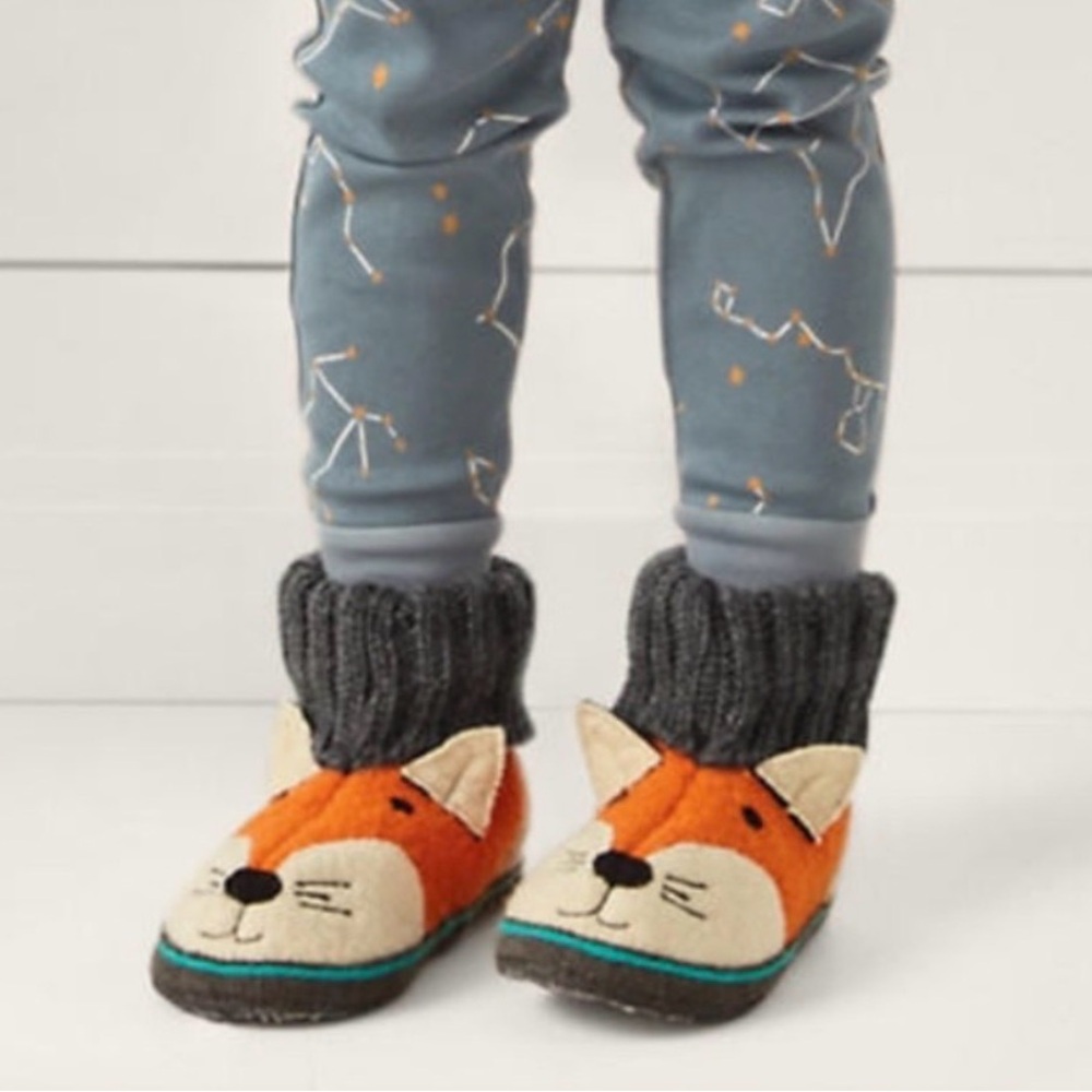 Kids' Boiled Wool Fox Slipper Boots by Haflinger from Garnet Hill